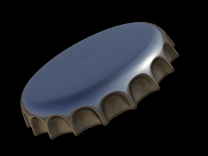 bottle cap 3D 모델