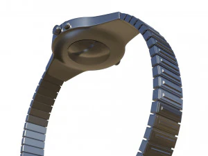 silver watch 3D Model
