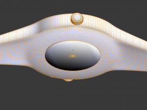 silver watch Model 3D