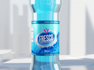 mineral water bottle 3D मॉडल