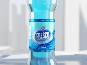 mineral water bottle 3D Model