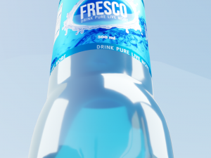 mineral water bottle 3D मॉडल