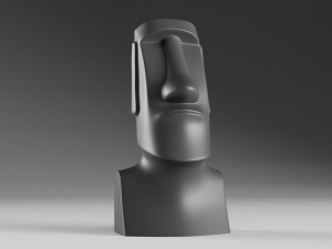 Moai Model Cetak 3D