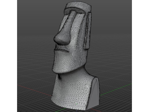 Moai Model Cetak 3D