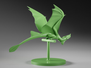 Small dragon figurine 3D Print Model