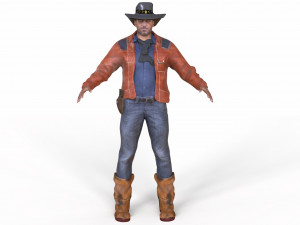 cowboy 3D Model