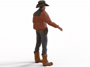cowboy 3D Model