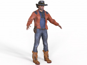 cowboy 3D Model