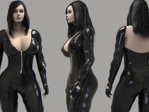 acion girl 3D Model