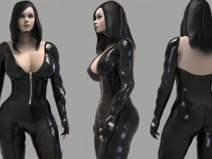 actie meisje 3D Model