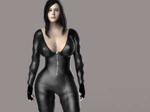 acion girl 3D 模型