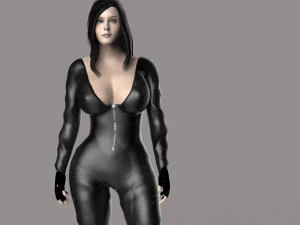acion girl 3D Model