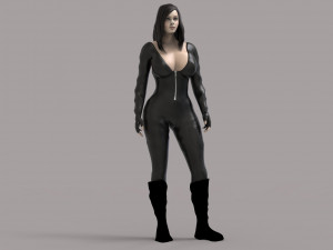 acion girl 3D 模型
