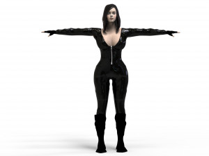 acion girl 3D 模型