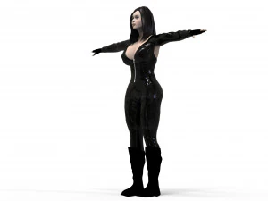 acion girl 3D Model