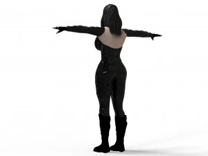 acion girl 3D Model