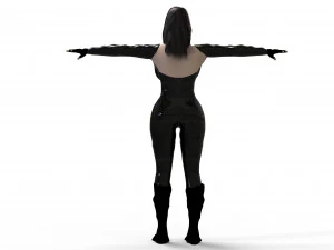 acion girl 3D Model