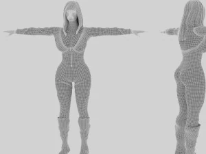 acion girl 3D Model