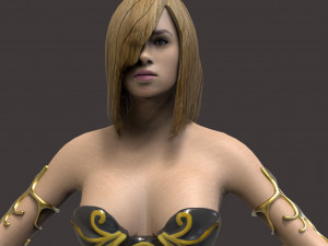 warrior woman 3D Model