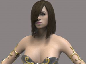 warrior woman 3D Model