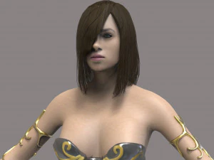 warrior woman 3D Model
