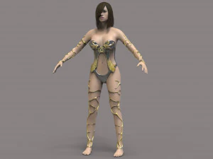 warrior woman 3D Model
