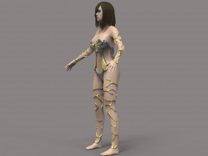 warrior woman 3D Model