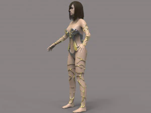 warrior woman 3D Model