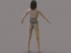 warrior woman 3D Model