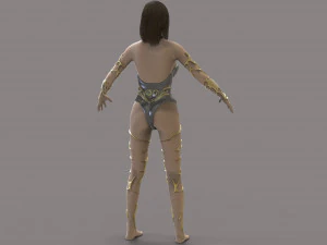 warrior woman 3D Model