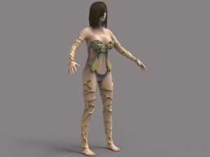 warrior woman 3D Model