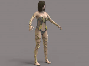 warrior woman 3D Model