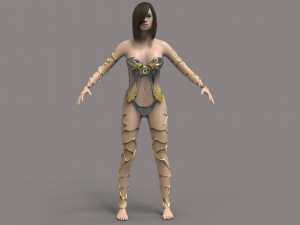 warrior woman 3D Model