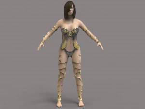 warrior woman 3D Model
