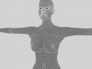warrior woman 3D Model
