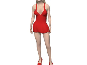 blonde 3D Model