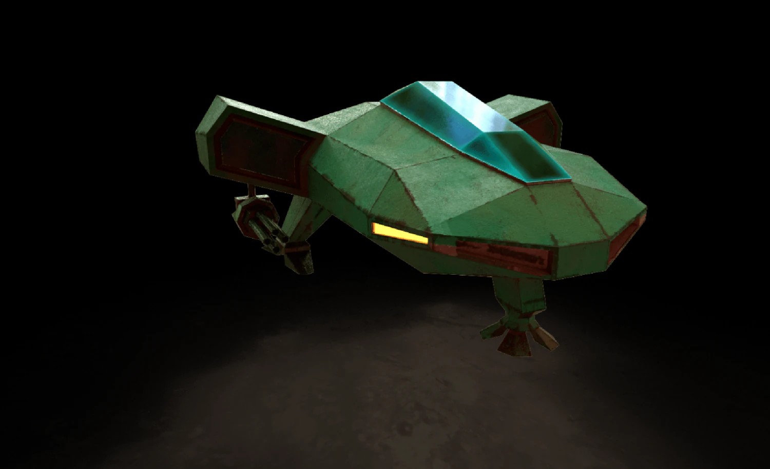 aircraft tank 3D Model .c4d .max .obj .3ds .fbx .stl .blend 