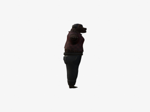 Bear lumberjack 3D Model