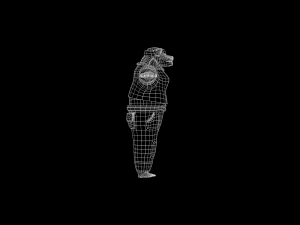 Bear lumberjack 3D Model