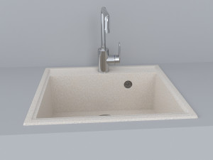 kitchen stone sink 3Dモデル