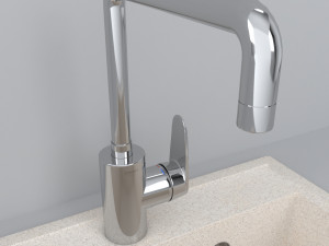kitchen stone sink 3D 모델