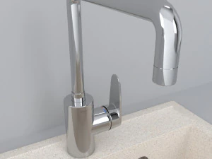 kitchen stone sink 3D Model