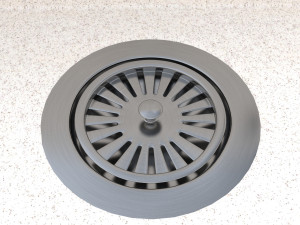 kitchen stone sink 3D 모델