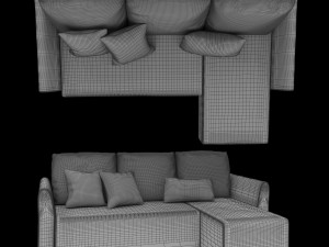 sofa brissund Modelo 3D