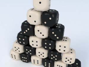 whiteblack dice 3D 模型