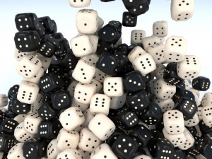 whiteblack dice 3D 模型