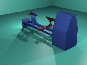 machine tool lathe 3D 모델
