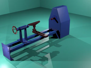 machine tool lathe 3D Model