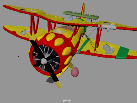 Stuart little plane 3D 모델