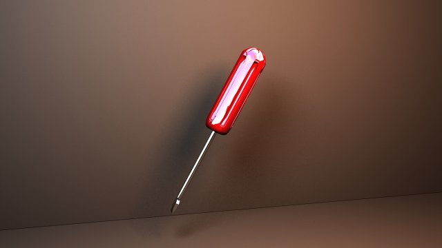 screwdriver 3D 모델 .c4d .max .obj .3ds .fbx .stl .blend 